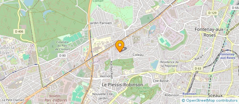 localisation de l'entreprise SOS COACHS à CLAMART