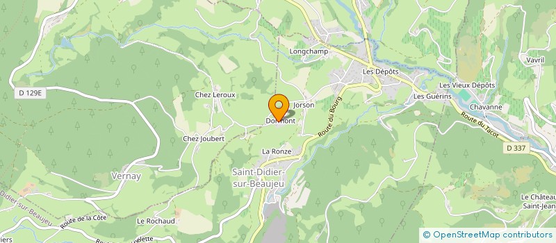 localisation de l'entreprise SOS CONFEDERATION  SAINT-DIDIER-SUR-BEAUJEU