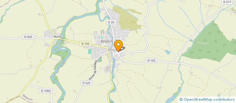 localisation de l'entreprise SOS COUSSINETS AUDOIS  BELPECH