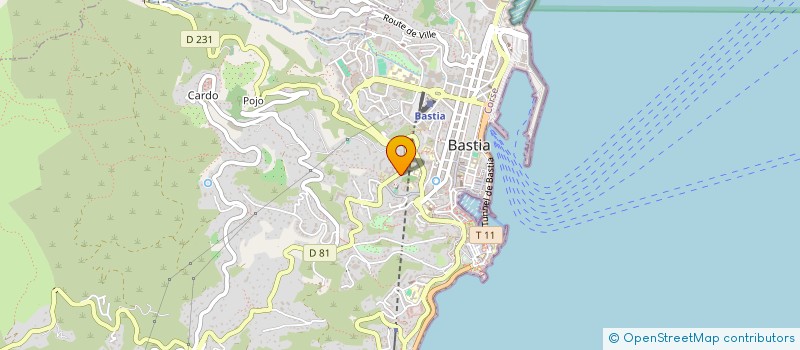 localisation de l'entreprise SOS DEPANN VINCENTI ET FILS à BASTIA