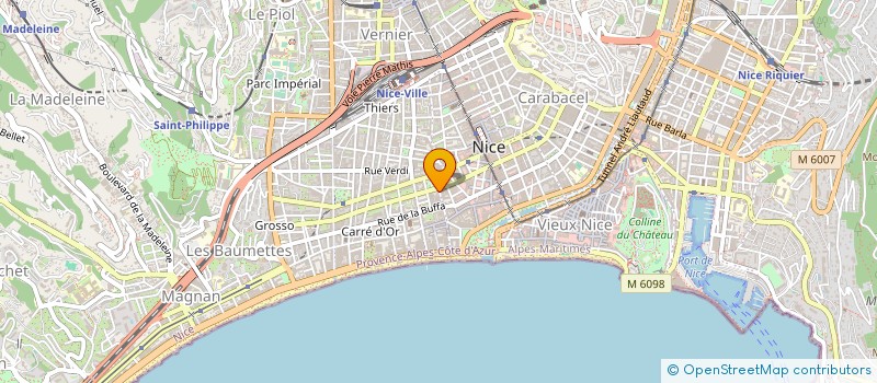 localisation de l'entreprise SOS DISCOUNT DEMENAGEMENTS à NICE