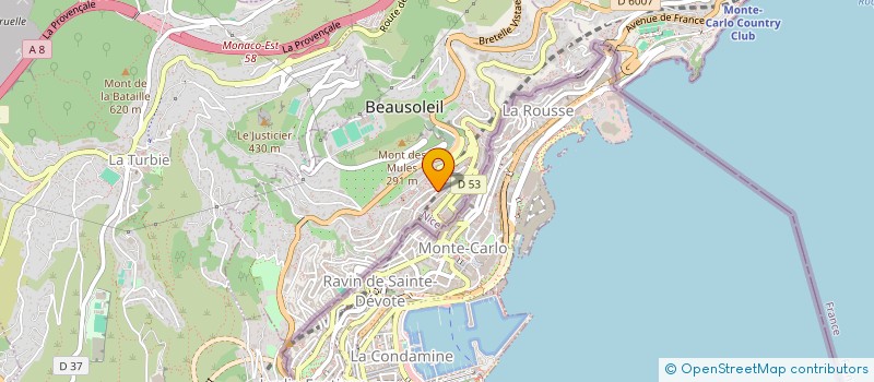 localisation de l'entreprise SOS DOCTEUR JARDINS à BEAUSOLEIL