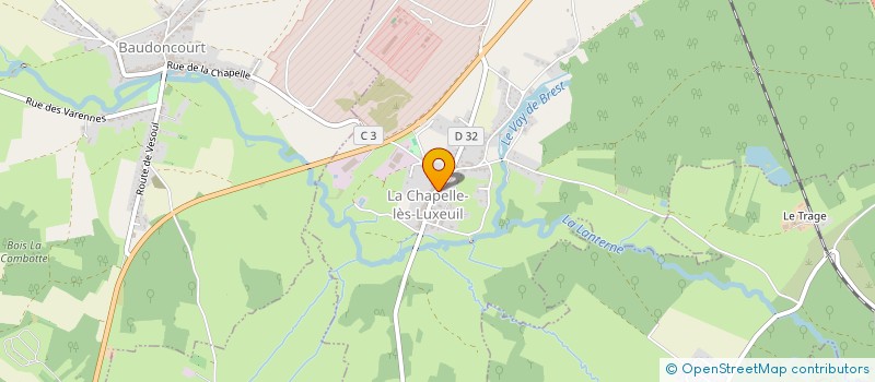 localisation de l'entreprise SOS ECAILLES  LA CHAPELLE-LES-LUXEUIL