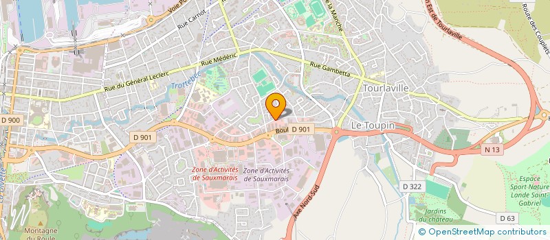 localisation de l'entreprise SOS ELECTRIC DIFFUSION  CHERBOURG-EN-COTENTIN