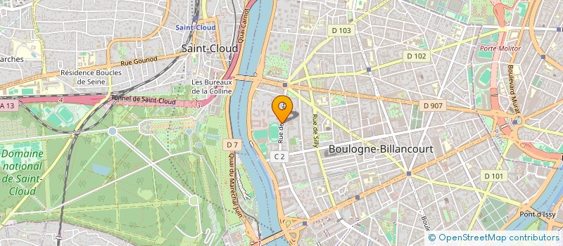 localisation de l'entreprise SOS EMBALLAGE à BOULOGNE-BILLANCOURT