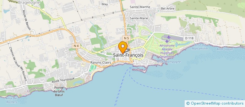 localisation de l'entreprise SOS EMBALLAGE CARAIBES à SAINT-FRANCOIS