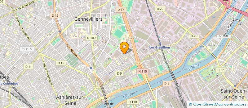 localisation de l'entreprise SOS ETANCHEITE  GENNEVILLIERS