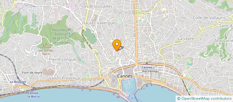 localisation de l'entreprise SOS FAMILLES à CANNES