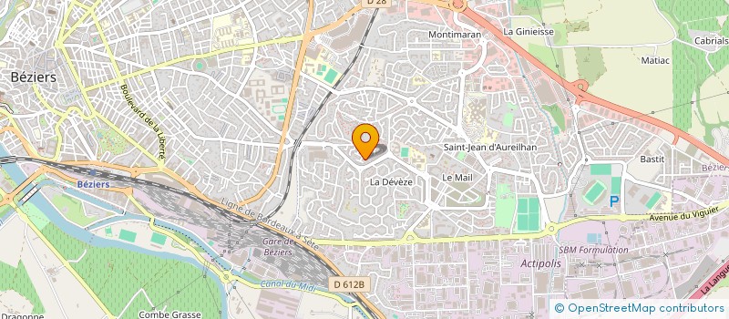 localisation de l'entreprise SOS FAMILLES BEZIERS à BEZIERS