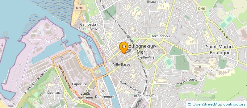 localisation de l'entreprise SOS FAMILLES BOULOGNE SUR MER à BOULOGNE-SUR-MER