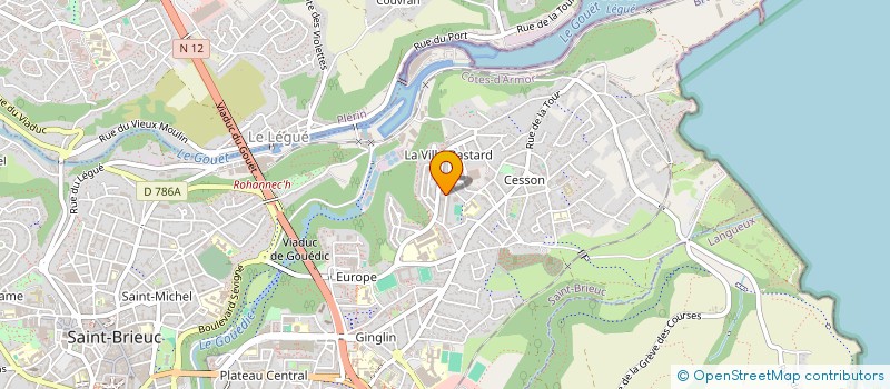 localisation de l'entreprise SOS FAMILLES EMMAUS à SAINT-BRIEUC