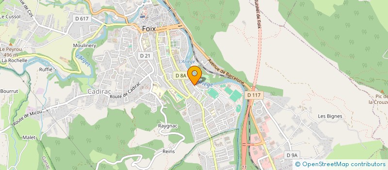 localisation de l'entreprise SOS FAMILLES EMMAUS DE L'ARIEGE à FOIX