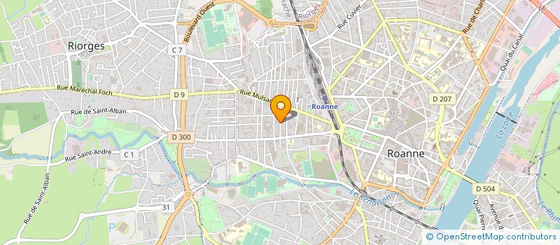 localisation de l'entreprise SOS FAMILLES ROANNE à ROANNE
