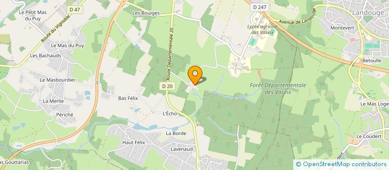 localisation de l'entreprise SOS FAUNE SAUVAGE à VERNEUIL-SUR-VIENNE