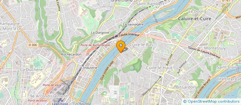 localisation de l'entreprise SOS FENETRES à CALUIRE-ET-CUIRE