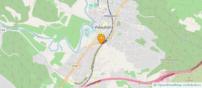 localisation de l'entreprise SOS FERRONNERIE à VIDAUBAN