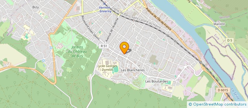 localisation de l'entreprise SOS FRANCAIS à VERNON