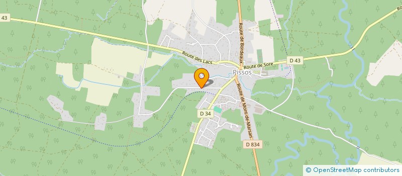 localisation de l'entreprise SOS FRELONS  PISSOS