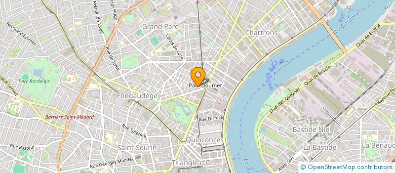localisation de l'entreprise SOS GARAGE à BORDEAUX