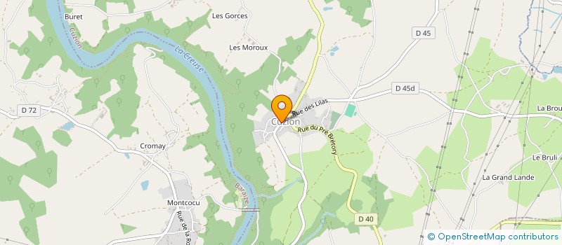 localisation de l'entreprise SOS GEORGE SAND à CUZION