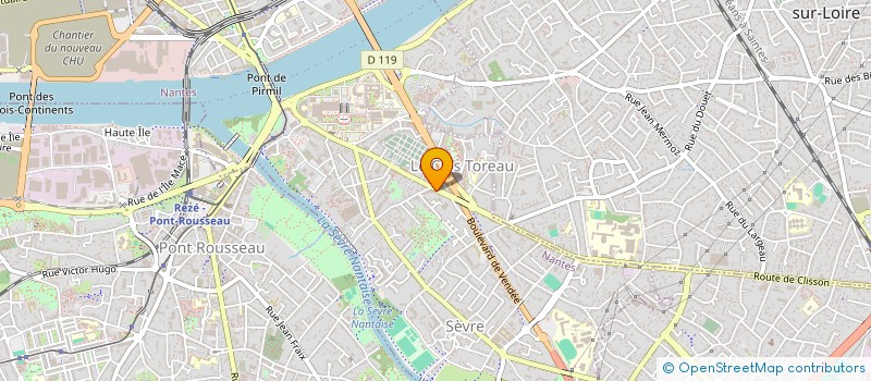 localisation de l'entreprise SOS GESTION à NANTES