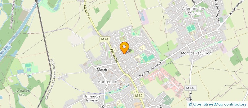 localisation de l'entreprise SOS GLACONS à ANNŒULLIN