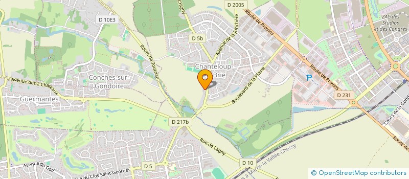 localisation de l'entreprise SOS GLOBI 77  JOSSIGNY