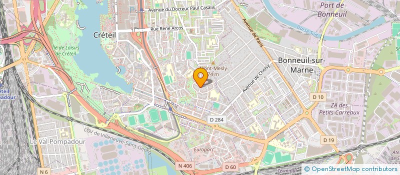 localisation de l'entreprise SOS GLOBI 94  CRETEIL