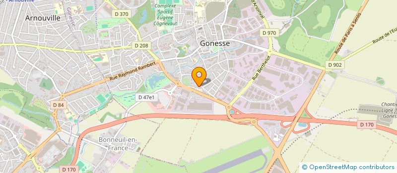 localisation de l'entreprise SOS GLOBI VAL D'OISE à GONESSE