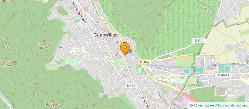 localisation de l'entreprise SOS GRUNINGER  GUEBWILLER