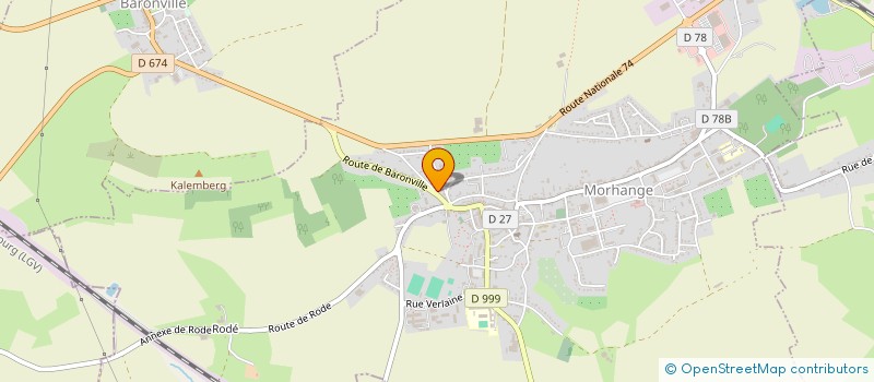 localisation de l'entreprise SOS HARCELEMENT 57  MORHANGE