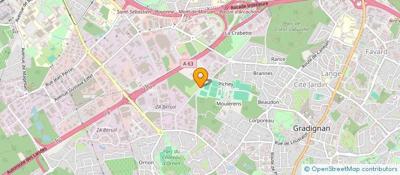 localisation de l'entreprise SOS HEPATITES AQUITAINE  GRADIGNAN