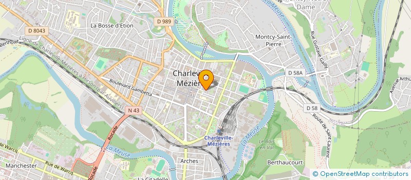 localisation de l'entreprise SOS HEPATITES CHAMPAGNE-ARDENNE  CHARLEVILLE-MEZIERES