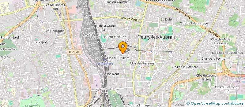 localisation de l'entreprise SOS INFO MARC LANZERAY à FLEURY-LES-AUBRAIS