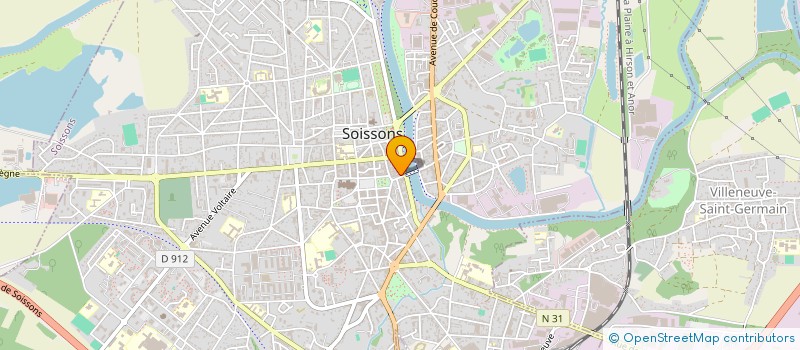 localisation de l'entreprise SOS INFORMATIQUE à SOISSONS