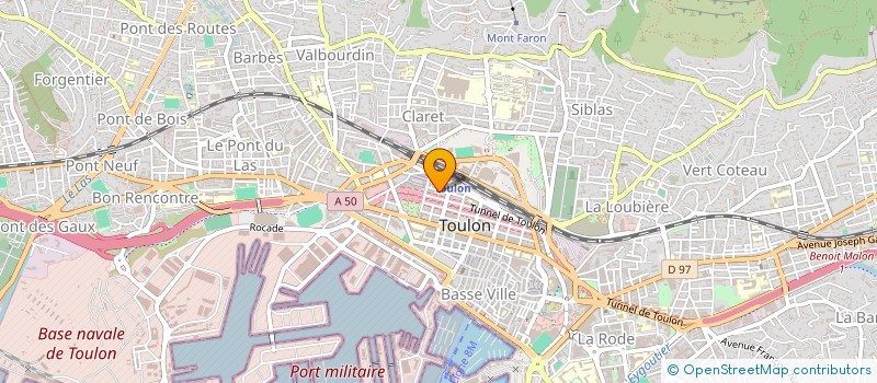 localisation de l'entreprise SOS INFORMATIQUE  TOULON