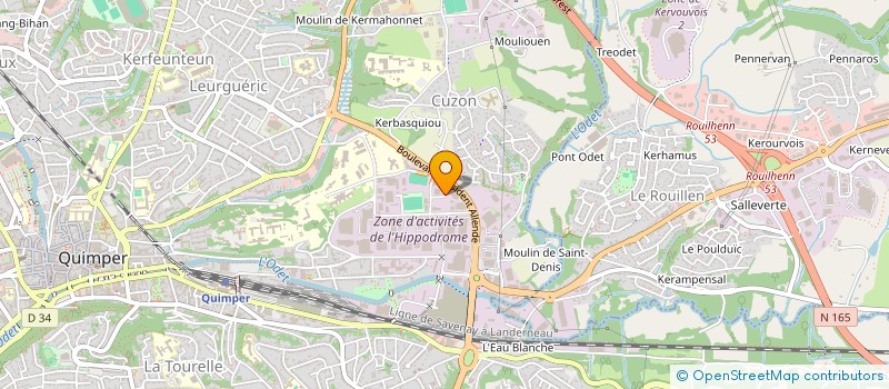 localisation de l'entreprise SOS INTER SERVICES QUIMPER à QUIMPER