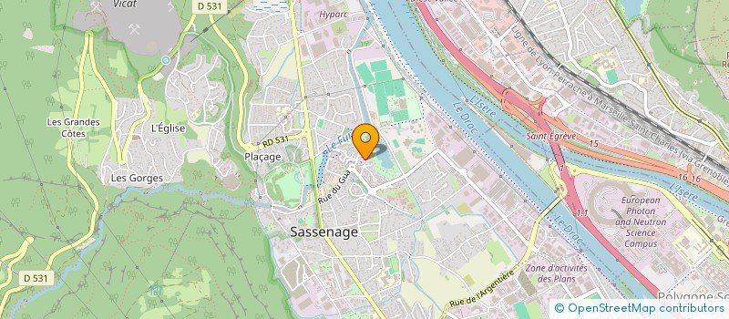 localisation de l'entreprise SOS-ISO à SASSENAGE