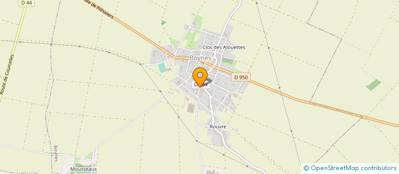 localisation de l'entreprise SOS J'INNOVE à BOYNES