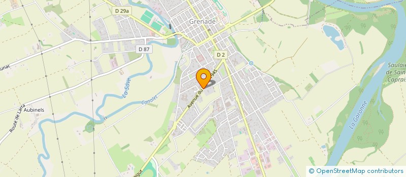 localisation de l'entreprise SOS JARDINAGE  LE BURGAUD