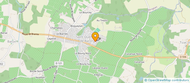 localisation de l'entreprise SOS JARDINS à SAINT-QUENTIN-DE-BARON