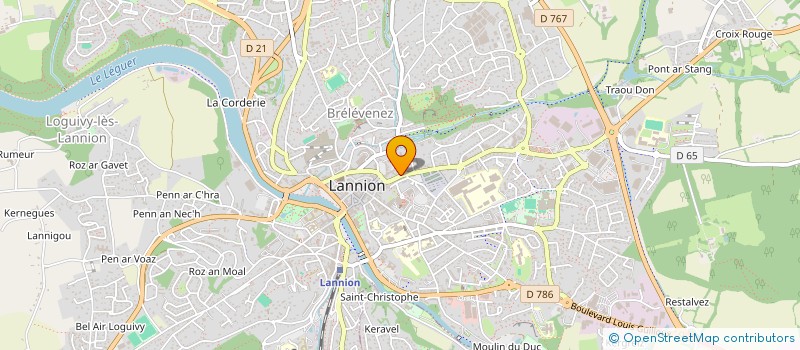 localisation de l'entreprise SOS JEUNES EN DIFFICULTES à LANNION