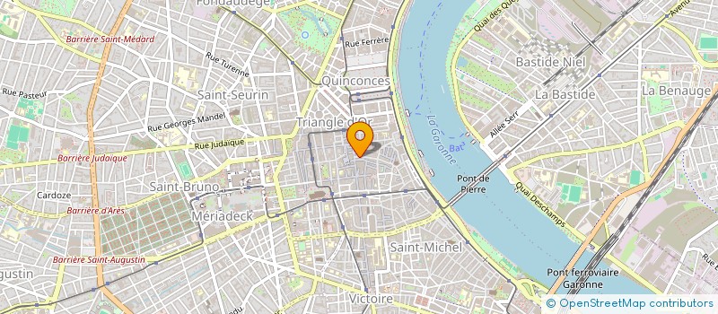 localisation de l'entreprise SOS JEUX  BORDEAUX