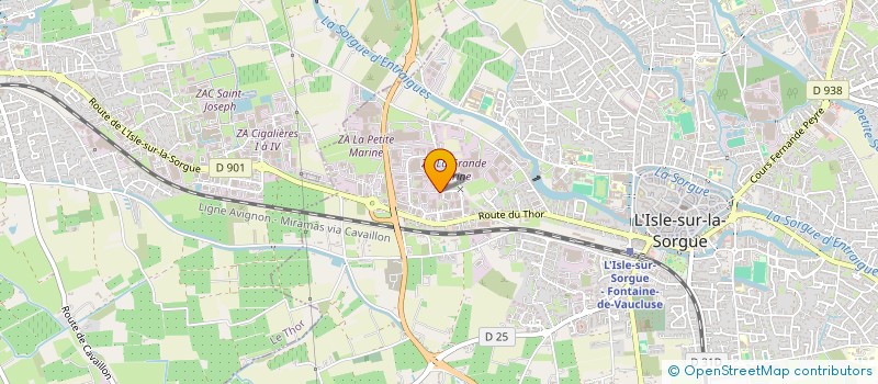 localisation de l'entreprise SOS JOIE DE VIVRE à L'ISLE-SUR-LA-SORGUE