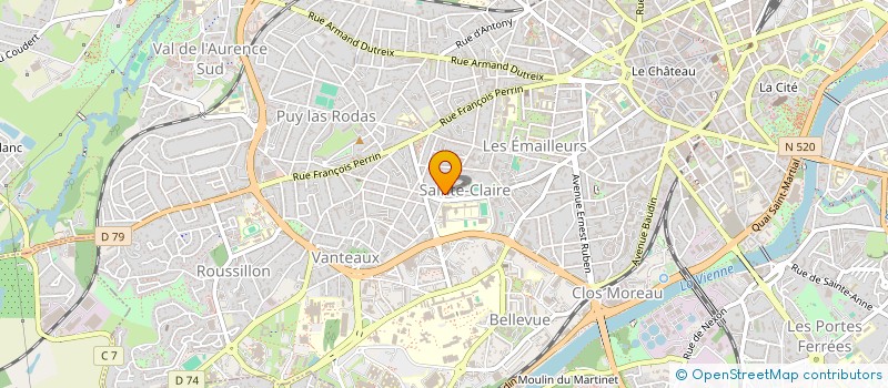 localisation de l'entreprise SOS KINE LIMOGES à LIMOGES