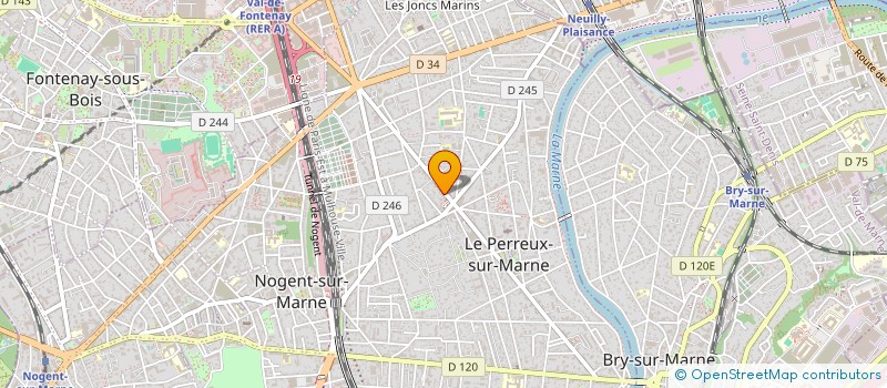 localisation de l'entreprise SOS LAVERIE à LE PERREUX-SUR-MARNE