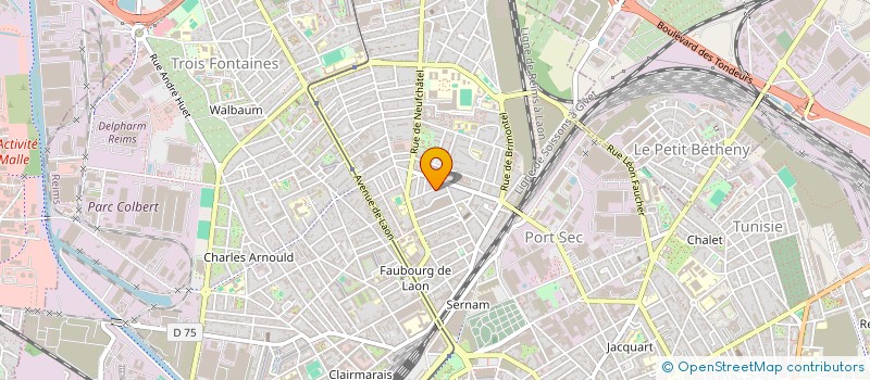 localisation de l'entreprise SOS MACONNERIE GENERALE FRANCESCO SABA  REIMS