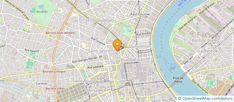 localisation de l'entreprise SOS MAINS AQUITAINE à BORDEAUX