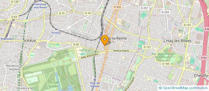 localisation de l'entreprise SOS MATH à BOURG-LA-REINE