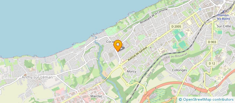 localisation de l'entreprise SOS MEDECINS THONON-CHABLAIS  ALLINGES